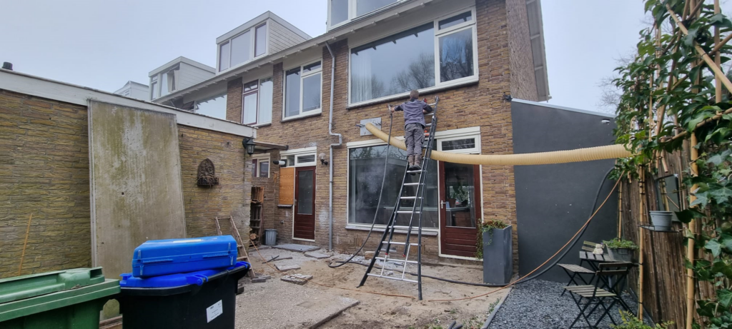 Spouwmuurisolatie verwijderen